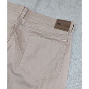Onward Reserve Pants Mens 36x34 Walnut Classic 5-Pocket Straight Leg Golf Chinos